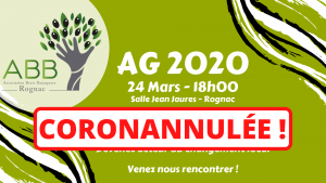 Lire la suite à propos de l’article COROANNULEE – Assemblée Générale 24 Mars 2020