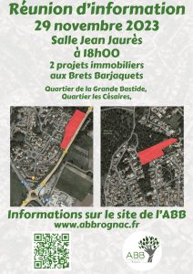 Lire la suite à propos de l’article Réunion d’information sur les 2 projets immobiliers Brets Barjaquets