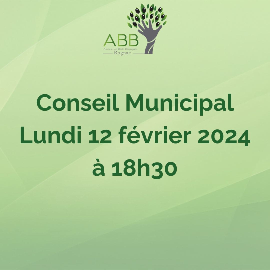 You are currently viewing Conseil Municipal février 2024