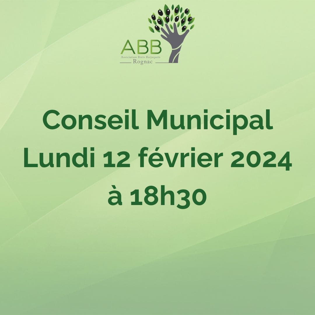 Lire la suite à propos de l’article Conseil Municipal février 2024